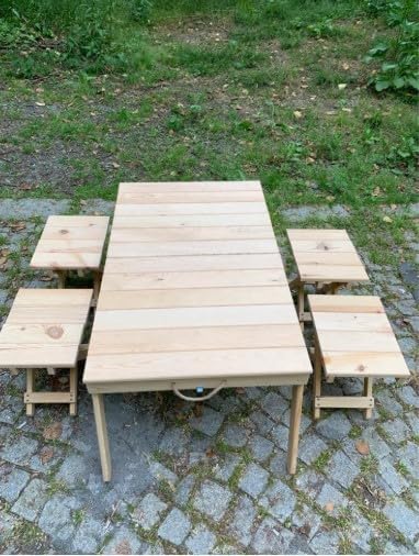 🏕️ Portable Folding Outdoor Table 🌞 Sturdy & Compact 🍃