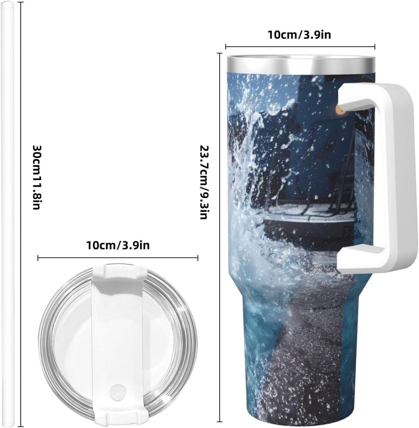 💦🏊‍♂️ 40oz Splash Water Cup 🥤❄️🔥 – Stylish & Durable 🚗✨