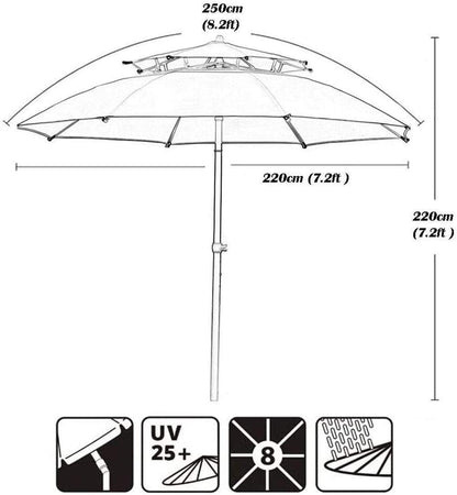 ☀️ Outdoor Tilt Umbrella 🌴 | Pool & Patio Shade 🏖️