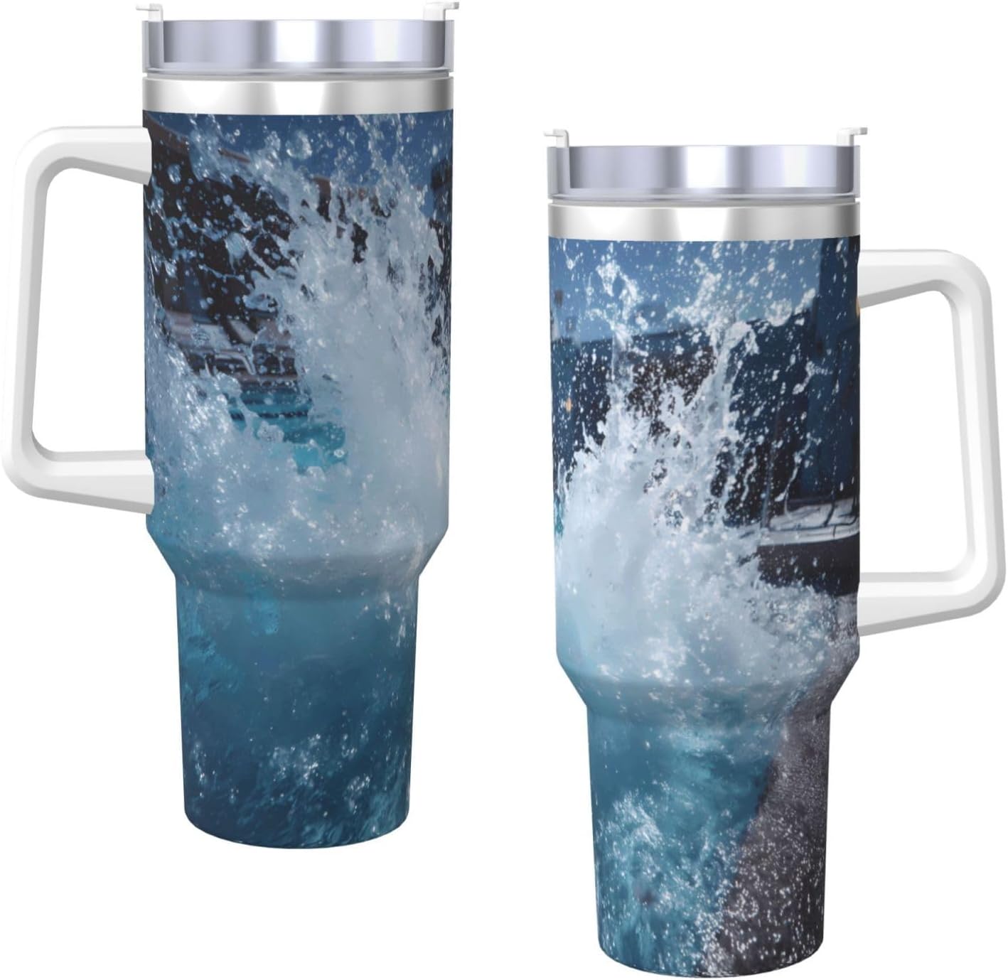 💦🏊‍♂️ 40oz Splash Water Cup 🥤❄️🔥 – Stylish & Durable 🚗✨