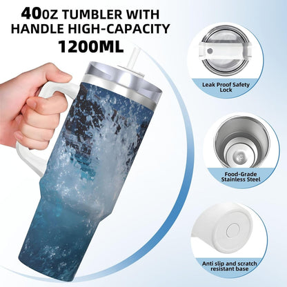 💦🏊‍♂️ 40oz Splash Water Cup 🥤❄️🔥 – Stylish & Durable 🚗✨