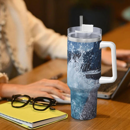 💦🏊‍♂️ 40oz Splash Water Cup 🥤❄️🔥 – Stylish & Durable 🚗✨