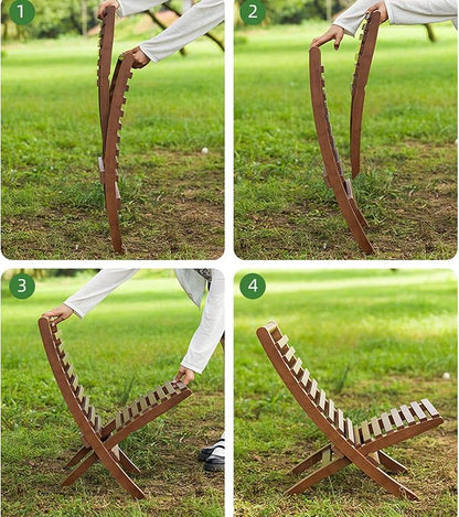 🌞 Portable Folding Outdoor Chair 🏕️ Lightweight & Cozy 🍃