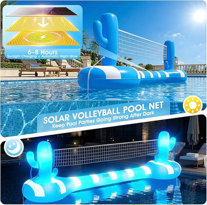 🏐💦 Inflatable Pool Volleyball Set 🌞 Fun & Floating Game 🎉