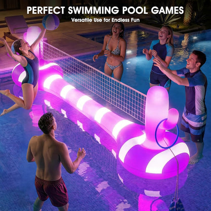 🏐💦 Inflatable Pool Volleyball Set 🌞 Fun & Floating Game 🎉