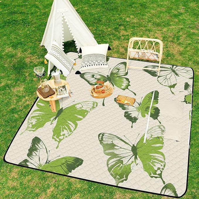 🌸 Cozy Waterproof Picnic Blanket 🌞 Foldable & Portable 🏞️