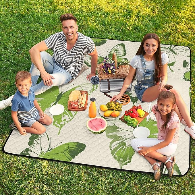 🌸 Cozy Waterproof Picnic Blanket 🌞 Foldable & Portable 🏞️
